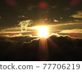 Sunset in the clouds 77706219