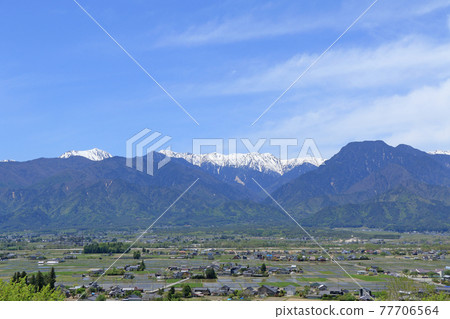 May in Azumino: Countryside and Northern Alps seen from Azumino Ikeda Craft Park May in Azumino: Countryside and Northern Alps seen from Azumino Ikeda Craft Park 77706564