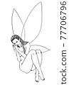 童話線描手寫 77706796