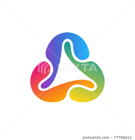 abstract geometry connection logo symbol icon 77706822