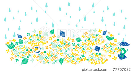 背景雨季流行多彩黃綠色景觀 77707082