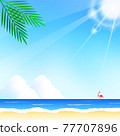Summer beach background_1 to 1_ square 77707896