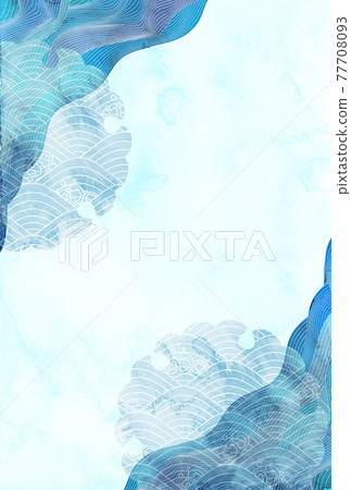 Wave summer greetings summer background 77708093