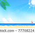 Summer beach background_4 vs 3_horizontal 77708224