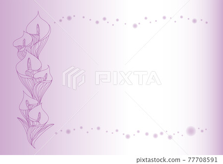 彩色（花）圖案明信片 01 ~ 紫色 ~ 77708591