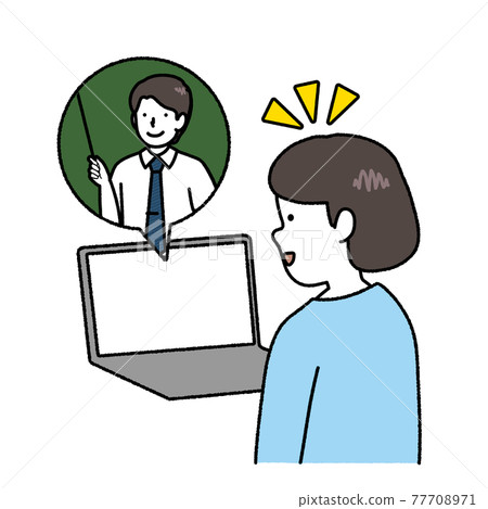 Girls learning online Girls learning online 77708971