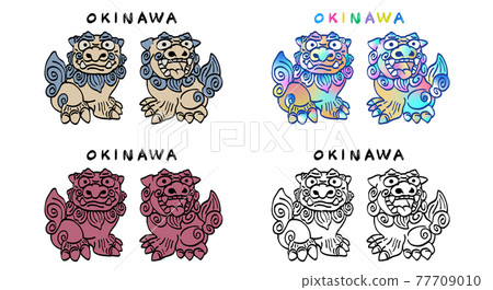 Loose touch Shisa illustration 77709010