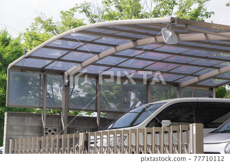 Carport polycarbonate roof residential parking lot 77710112