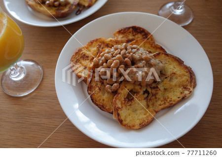 Natto french toast 77711260