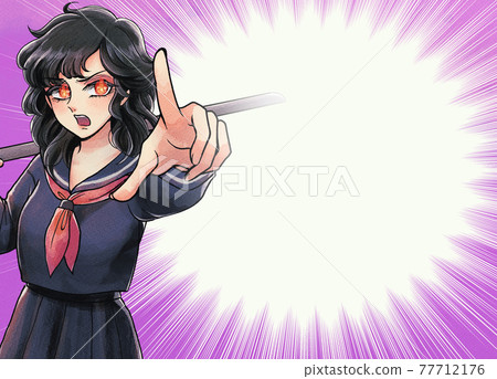 Eye catch of a female bancho and a bad girl in the 1980s 77712176