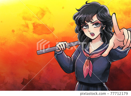 80 年代用壞木劍的 Sukeban 80 年代用壞木劍的 Sukeban 77712179