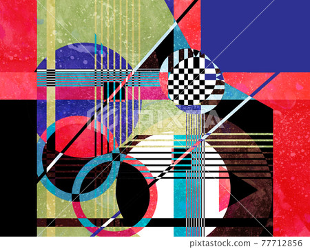 Abstract multi-colored background of geometric objects Abstract multi-colored background of geometric objects 77712856