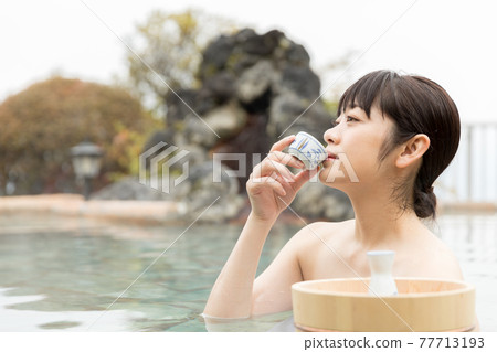 Hot spring image goto travel campaign 77713193