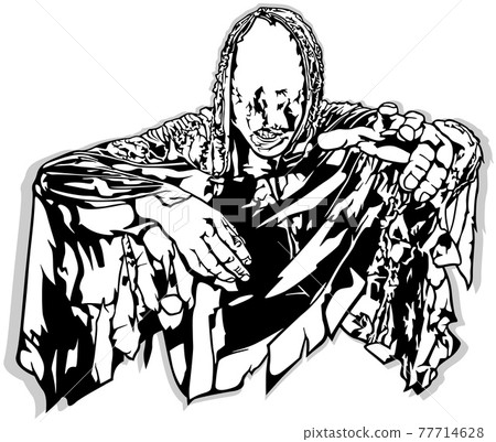 Scary Ghost without a Face 77714628