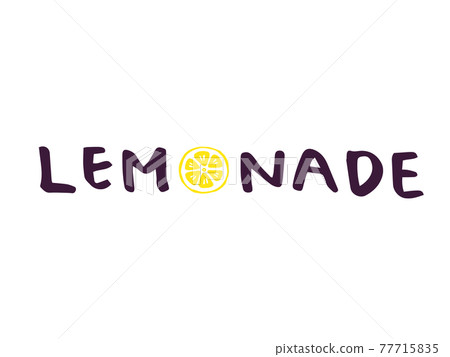 Cute lemonade LEMONADE character / handwritten character illustration material Cute lemonade LEMONADE character / handwritten character illustration material 77715835