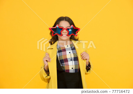 Rock star. Feeling like a superstar. Girl confident cool kid Rock star. Feeling like a superstar. Girl confident cool kid 77716472