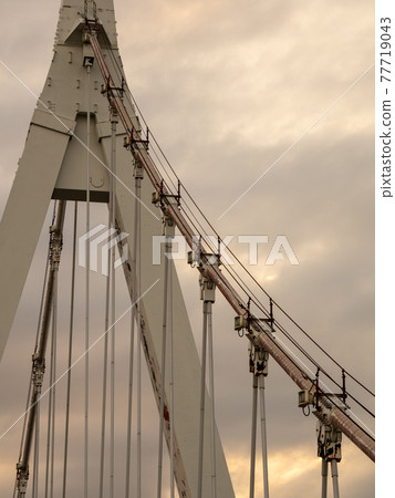 Evening view of Konohana Bridge Evening view of Konohana Bridge 77719043