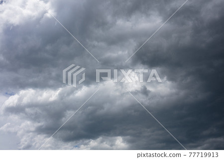 Dramatic clouds in stormy weather 77719913