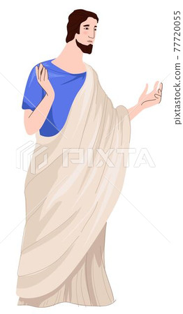 Roman empire man wearing traditional rome clothes Roman empire man wearing traditional rome clothes 77720055