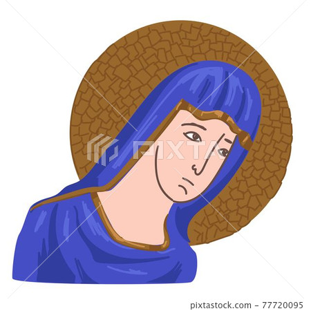 Christian icon of Virgin Mary, Christianity pray Christian icon of Virgin Mary, Christianity pray 77720095