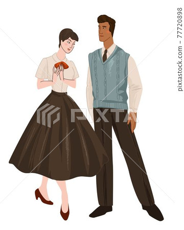 50 s clothes clipart