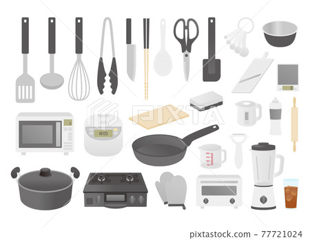 Kitchen goods cooking illustration set 77721024