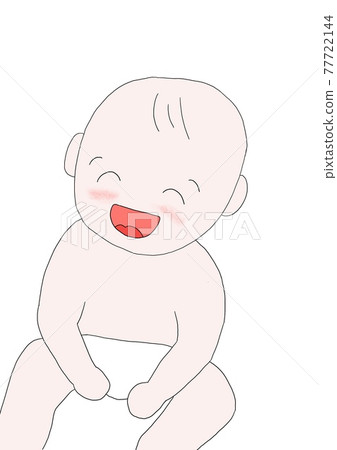 嬰兒微笑坐 嬰兒微笑坐 77722144