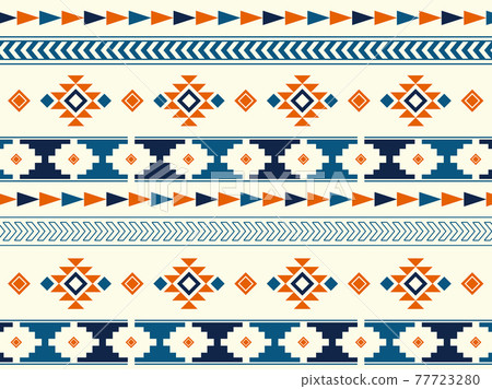 South American style native pattern background... - Stock Illustration ...