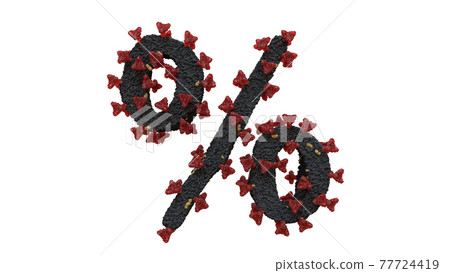 Corona Virus Typeface text Percent 77724419
