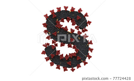 Corona Virus Typeface text S Corona Virus Typeface text S 77724428