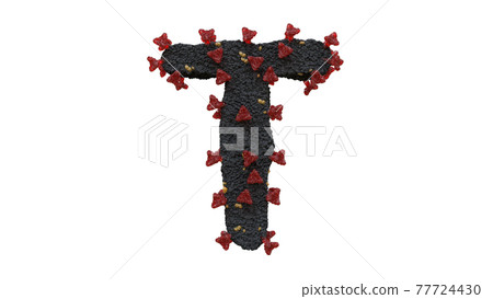 Corona Virus Typeface text T Corona Virus Typeface text T 77724430