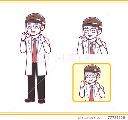 穿實驗室外套的老人 77725626