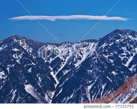 有殘雪的立山黑部阿爾卑斯山脈路線 有殘雪的立山黑部阿爾卑斯山脈路線 77725755