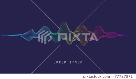 Vector background with color abstract wave dots Vector background with color abstract wave dots 77727871
