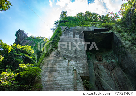 千葉縣阿波縣恭南町能古里山的地獄窺視和百尺觀音景 77728407