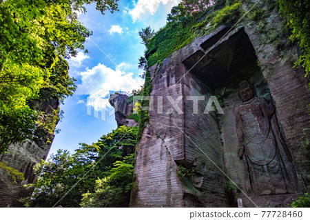千葉縣阿波縣恭南町能古里山的地獄窺視和百尺觀音景 77728460