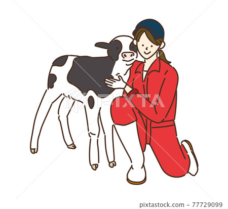 Agricultural girls Dairy girls Dairy women Illustrations Milk 77729099