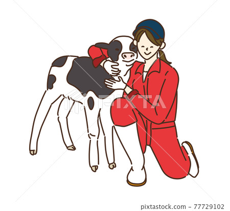 Agricultural girls Dairy girls Dairy women Illustrations Milk 77729102