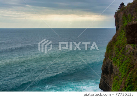Bali sunset seascape 77730133