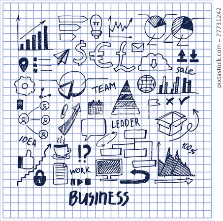 Lot of Business Templates Vector Illustration 77731242