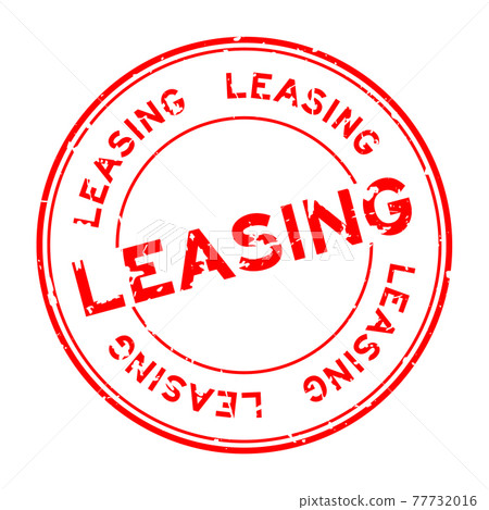 Grunge red leasing word round rubber seal stamp on white background Grunge red leasing word round rubber seal stamp on white background 77732016
