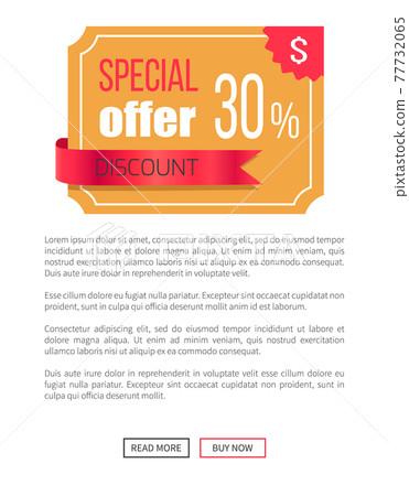 Special Offer Best Price Discount Label on Poster 77732065
