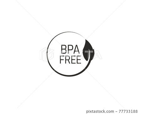 Bpa free, label, eco icon. Vector illustration. flat design. 77733188