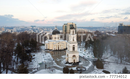 Aerial drone view of Chisinau, Moldova Aerial drone view of Chisinau, Moldova 77734012