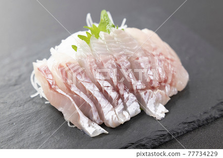 Fresh rockfish sashimi 77734229