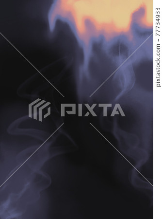 抽象背景圖,帶有夢幻般的光、火焰和煙霧,如火球 抽象背景圖,帶有夢幻般的光、火焰和煙霧,如火球 77734933