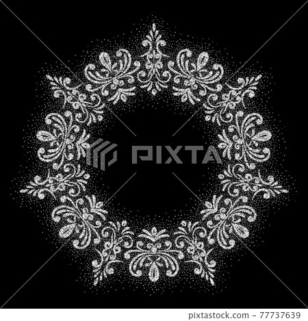Retro shiny frame or border. Vector illustration. 77737639