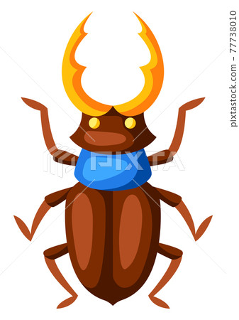 Illustration of colorful beetle. Stylized decorative insect. Illustration of colorful beetle. Stylized decorative insect. 77738010