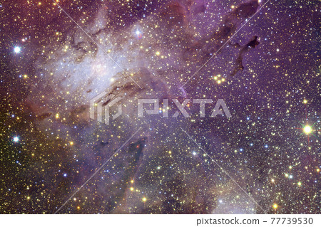 Cluster of stars. Nebula. Elements of this image furnished by NASA 77739530