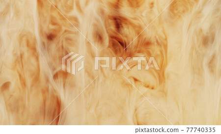 Milk being pour into coffee drink. 77740335